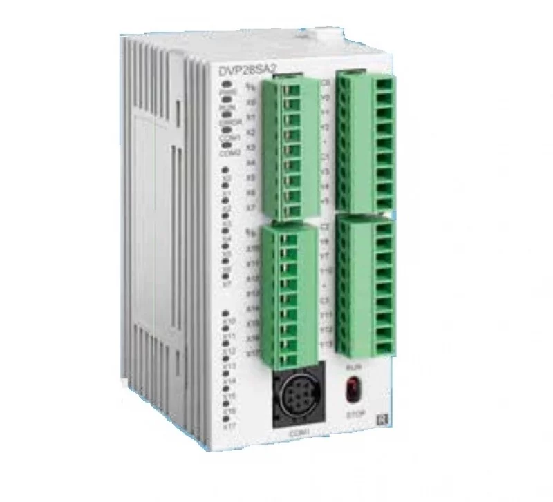 DVP28SA211T Контроллер: 28 Point, 16DI, 12DO (Transistor NPN), 2 шины расширения, 24 VDC, 16К шагов, RS-232 и 2xRS-485